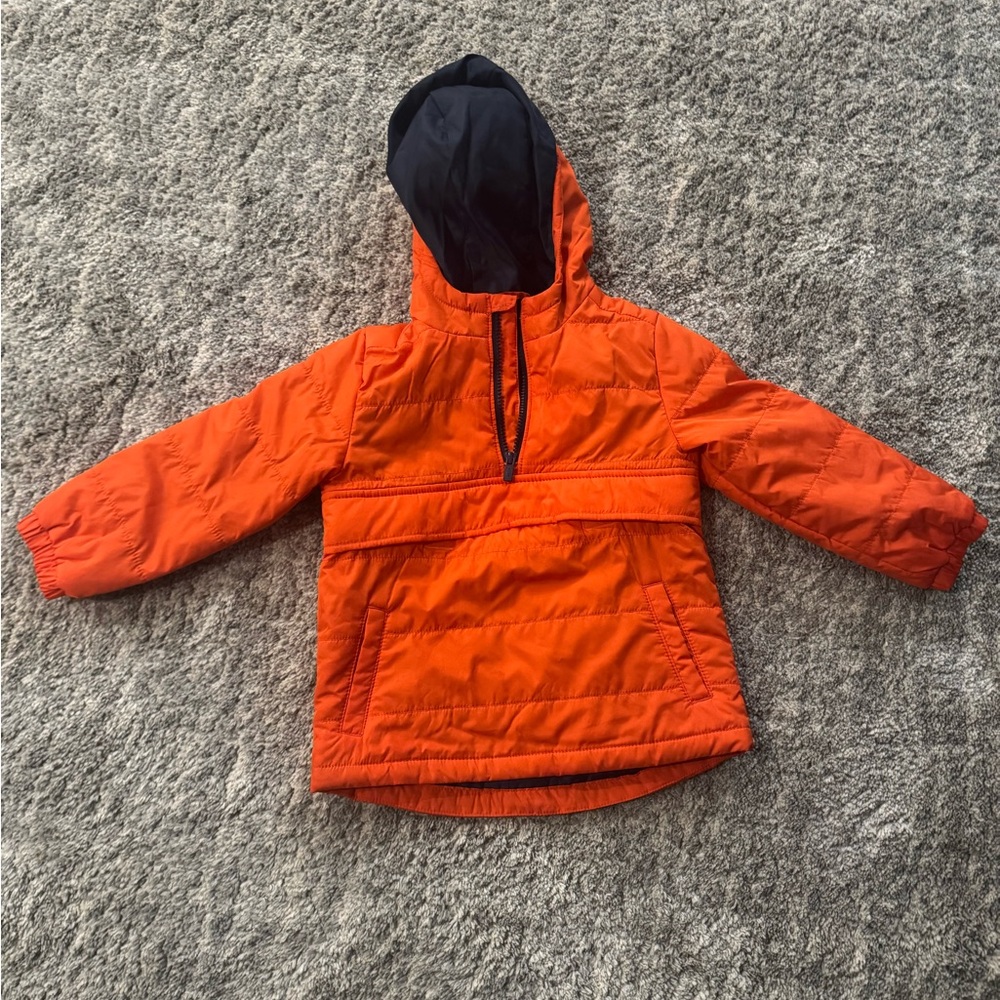 Orange Kids Jacket with Hood